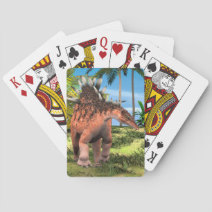 Jeu De Cartes Kentrosaurus Dinosaure Jungle Art Préhistorique