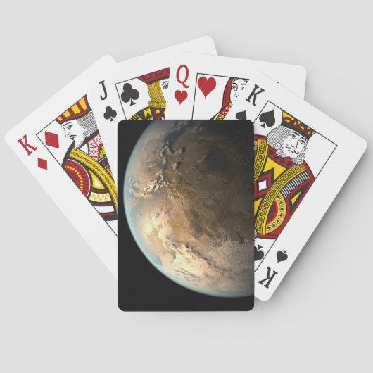 Jeu De Cartes Kepler-186f Orbitant Une Étoile Éloignée. (dos)