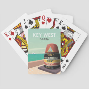 Jeu De Cartes Key West Florida Mile Zero Vintage voyage