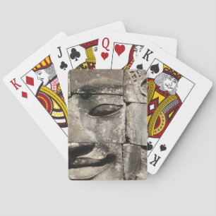 Jeu De Cartes Khmer Stone Face ... Temple de Bayon, Cambodge