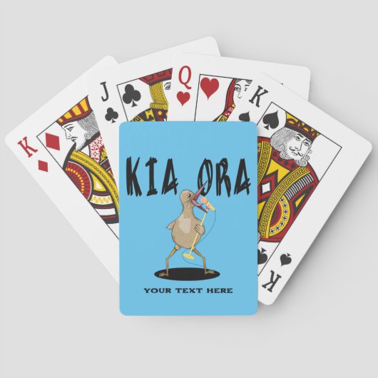 Jeu De Cartes Kia ora Kiwi Te Reo Salutation (dos)