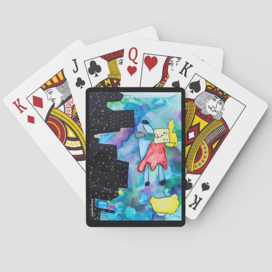 Jeu De Cartes KidsArt for CHOC - Super Hero (dos)