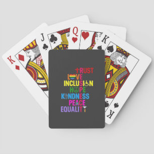 Jeu De Cartes Kindness Peace Equality Love Inclusion Hope