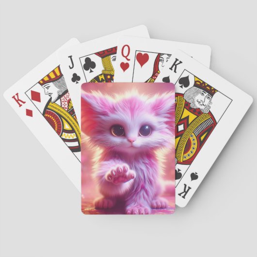 Jeu De Cartes Kitten rose (dos)