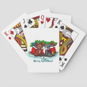 Jeu De Cartes Kitty et chiot, Happy XMas