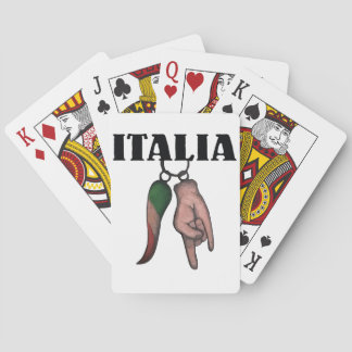 JEU DE CARTES KLAXON ITALIEN AVEC L'OEIL MAUVAIS, CORNO