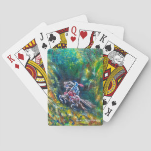 JEU DE CARTES KNIGHT LANCELOT, CHEVAL EN FORÊT VERTE