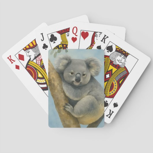 Jeu De Cartes Koala Calm - Aquarelle Faune (dos)