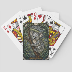 Jeu De Cartes Koala Haut Canopée Illumina Verre Cathédrale