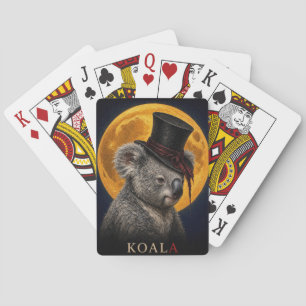 Jeu De Cartes Koala Haut-de-forme Gothique Surréaliste