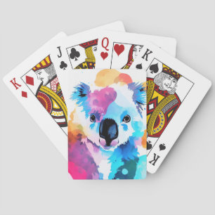 Jeu De Cartes Koala Wild Nature Animal Color Art Peinture