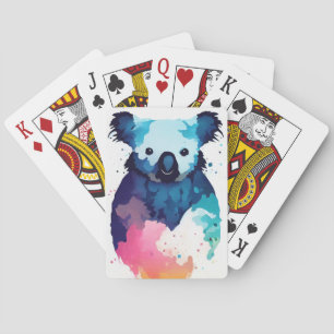 Jeu De Cartes Koala Wild Nature Animal Color Art Peinture
