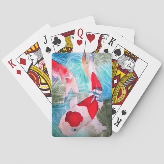 Jeu De Cartes Kohaku Koi 2 Poissons japonais (dos)