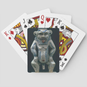 Jeu De Cartes Kohl pot in the form of the god Bes, New Kingdom,
