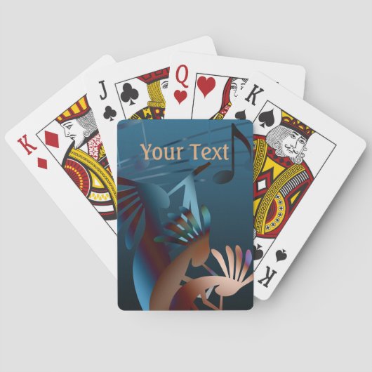 Jeu De Cartes Kokopelli Blues (dos)