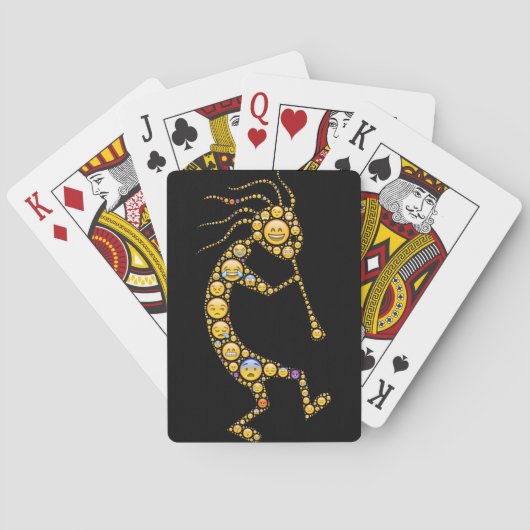 Jeu De Cartes Kokopelli emoji art icônes magiques (dos)