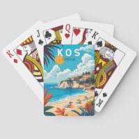 Kos Grèce Travel Art Vintage