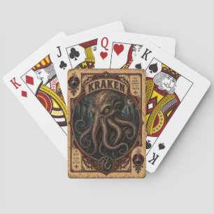 Jeu De Cartes Kraken, Monstres de Cirque Vintage