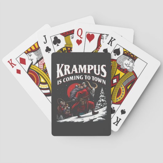 Jeu De Cartes Krampus arrive à Town Krampus Noël (dos)