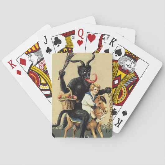 Jeu De Cartes Krampus Rocse Vacances Cheval Vintage Noël (dos)