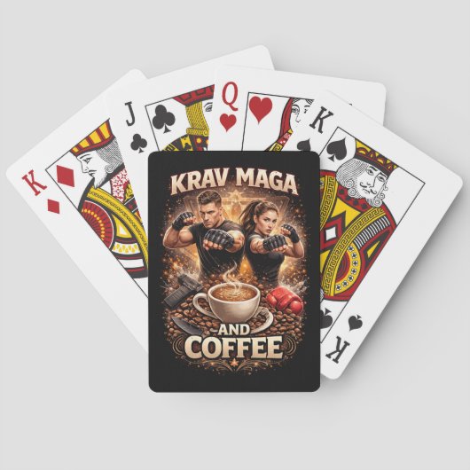 Jeu De Cartes Krav Maga et Café (dos)