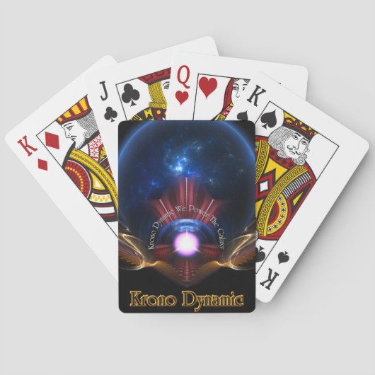 Jeu De Cartes Krono Dynamic Fractal Art Jouer des cartes (dos)