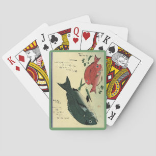 Jeu De Cartes Kurodai & Akadai - Impression de poisson japonais