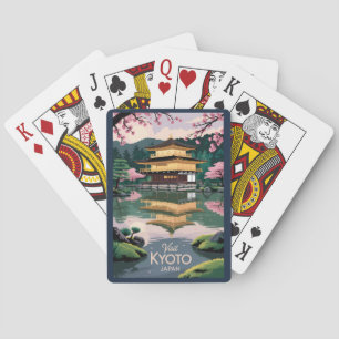 Jeu De Cartes Kyoto Japon Kinkaku-ji Illustration Voyage Art Vin