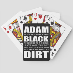 Jeu De Cartes La bible révèle qu'Adam était Noir