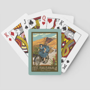 Jeu De Cartes La bicyclette de Mt. Haleakala monte Hawaï