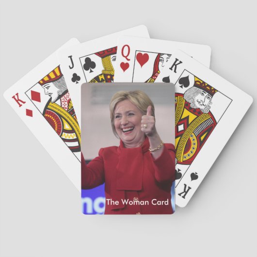 Jeu De Cartes La carte de femme - Hillary Clinton (dos)