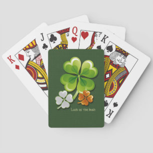 Jeu De Cartes La chance des Irlandais. Shamrocks Tricolor