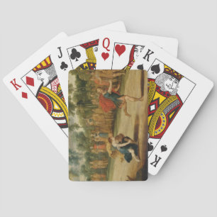 Jeu De Cartes La course d'Atalanta et Hippomène (huile sur panne
