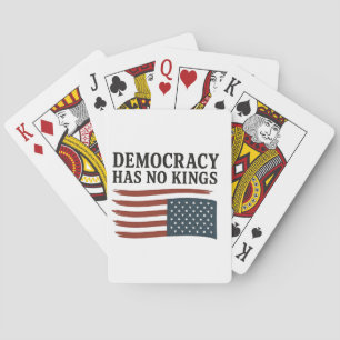 Jeu De Cartes La démocratie n'a pas le roi anti-Trump USA