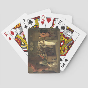 Jeu De Cartes La dénonciation (huile sur toile)
