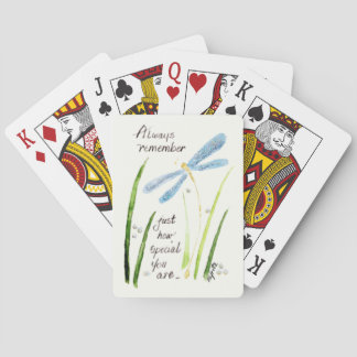 Jeu De Cartes La Dragonfly Gracée Dit Rappelez-Vous Que Vous Ête