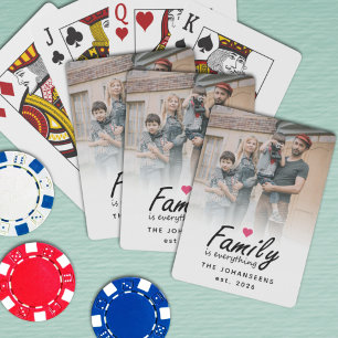 Jeu De Cartes La famille selon le script est tout Photo personna