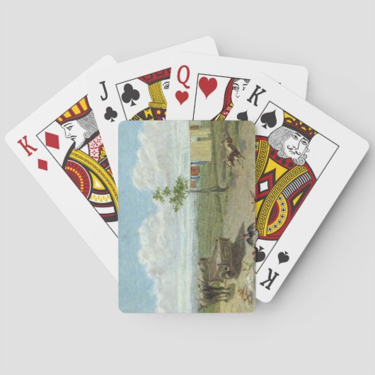 Jeu De Cartes La Ferme (huile sur toile) (dos)