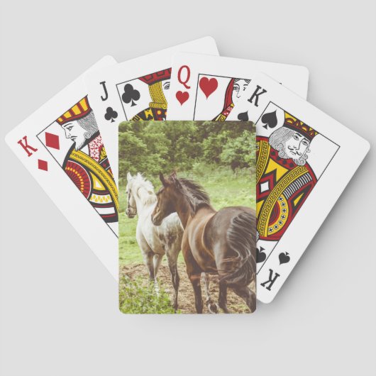 Jeu De Cartes La Ferme Rustique des beaux chevaux (dos)