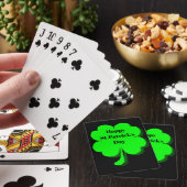 JEU DE CARTES LA FÊTE DE LA SAINT-PATRICK TRÈFLE CHANCEUX (In Situ)