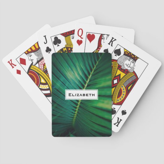 Jeu De Cartes La Feuille verte Forêt tropicale Nature Photo (dos)