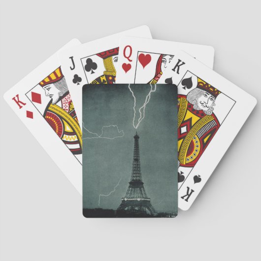 Jeu De Cartes La foudre frappe la Tour Eiffel (dos)