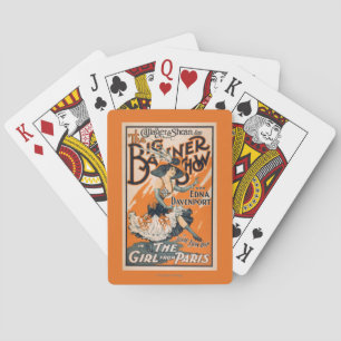 Jeu De Cartes La grande exposition de bannière "la fille de
