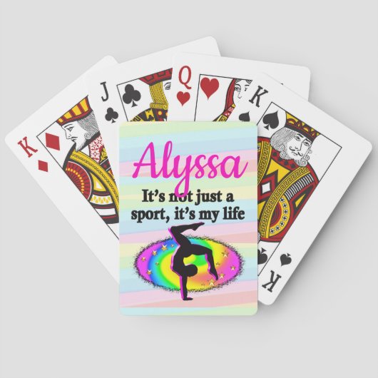 JEU DE CARTES LA GYMNASTIQUE EST MA VIE (dos)