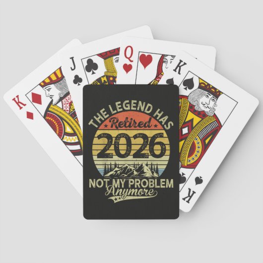 Jeu De Cartes La légende a pris sa retraite 2026 Pas mon problèm (dos)