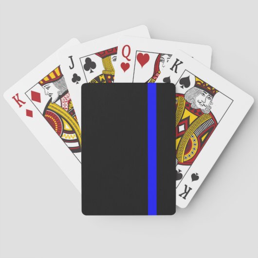 Jeu De Cartes La Ligne bleue symbolisée par Thin Line (dos)