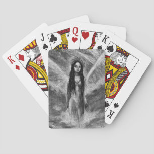 Jeu De Cartes La Luna Dark Angel Fairy Femme Goth Art Fantastiqu