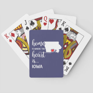 Jeu De Cartes La maison de l'Iowa est le coeur