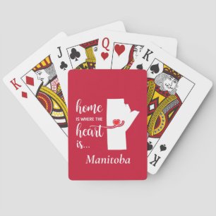 Jeu De Cartes La maison du Manitoba est le coeur.