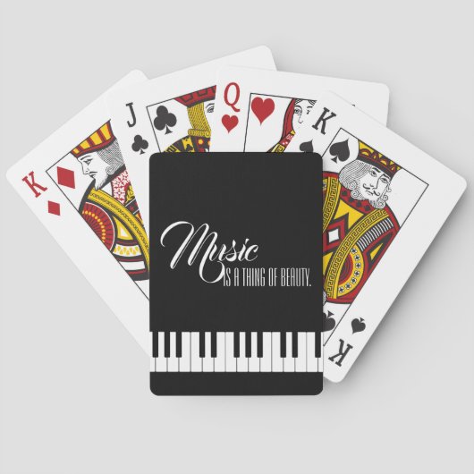 Jeu De Cartes La Musique Est Une Chose De Beauté (dos)